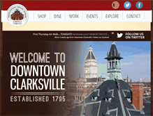 Tablet Screenshot of historicdowntownclarksville.org